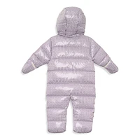 Baby Girl's Monogram Snowsuit