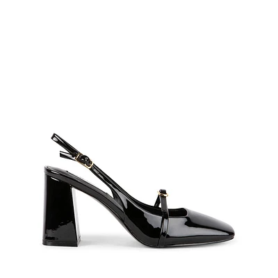 Ryanne Block-Heel Slingback Pumps