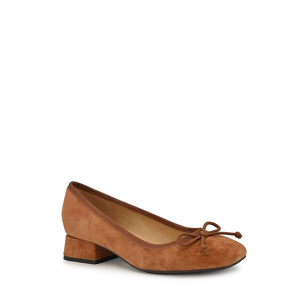 Saruh Sueded Block-Heel Pumps