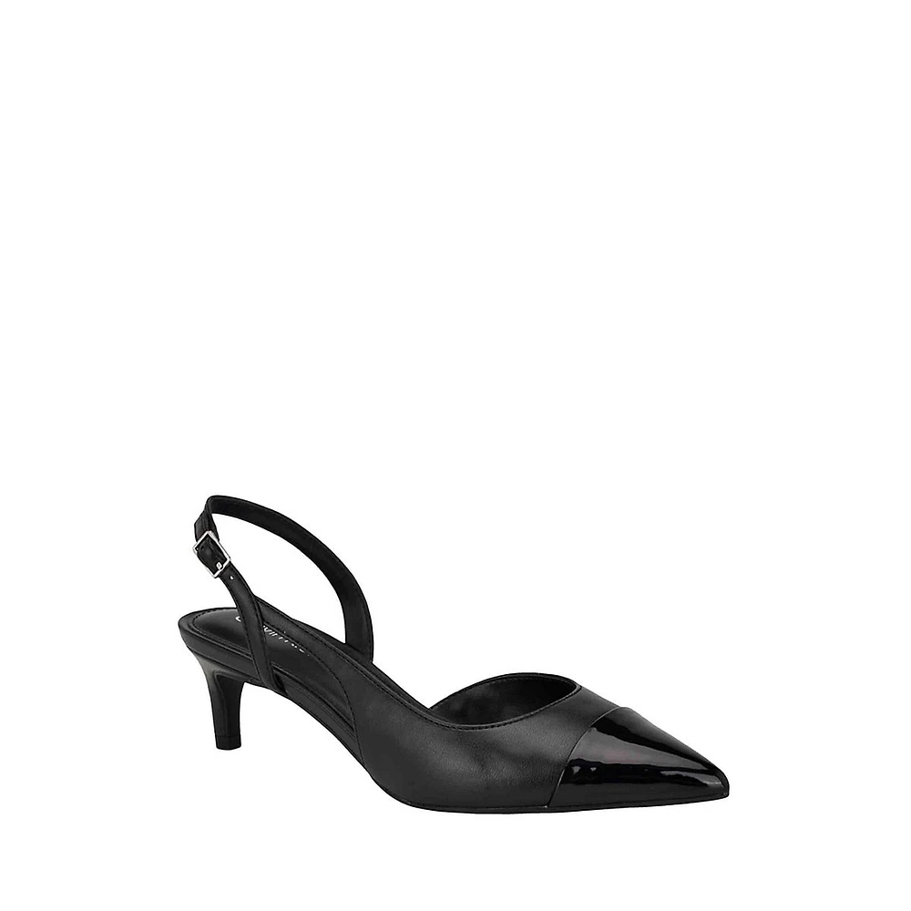 Dasta2 Cap-Toe Slingback Dress Pumps