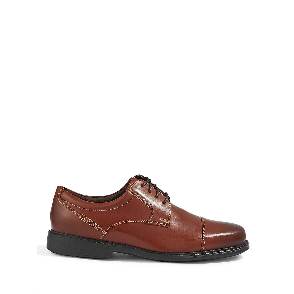 Charles Road truTECH Leather Cap-Toe Derbies