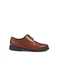 Charles Road truTECH Leather Cap-Toe Derbies