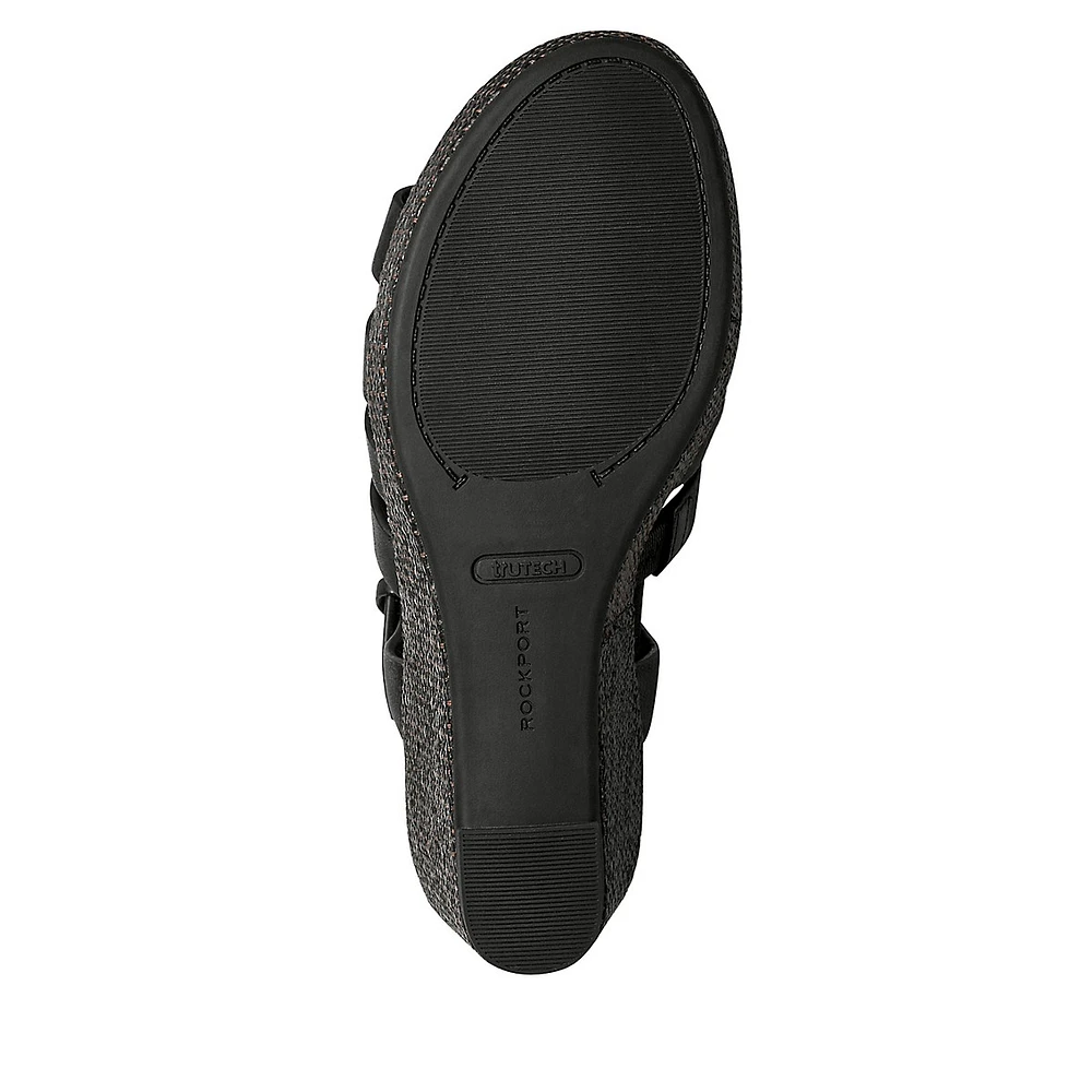 Bessa Leather Wedge Sandals