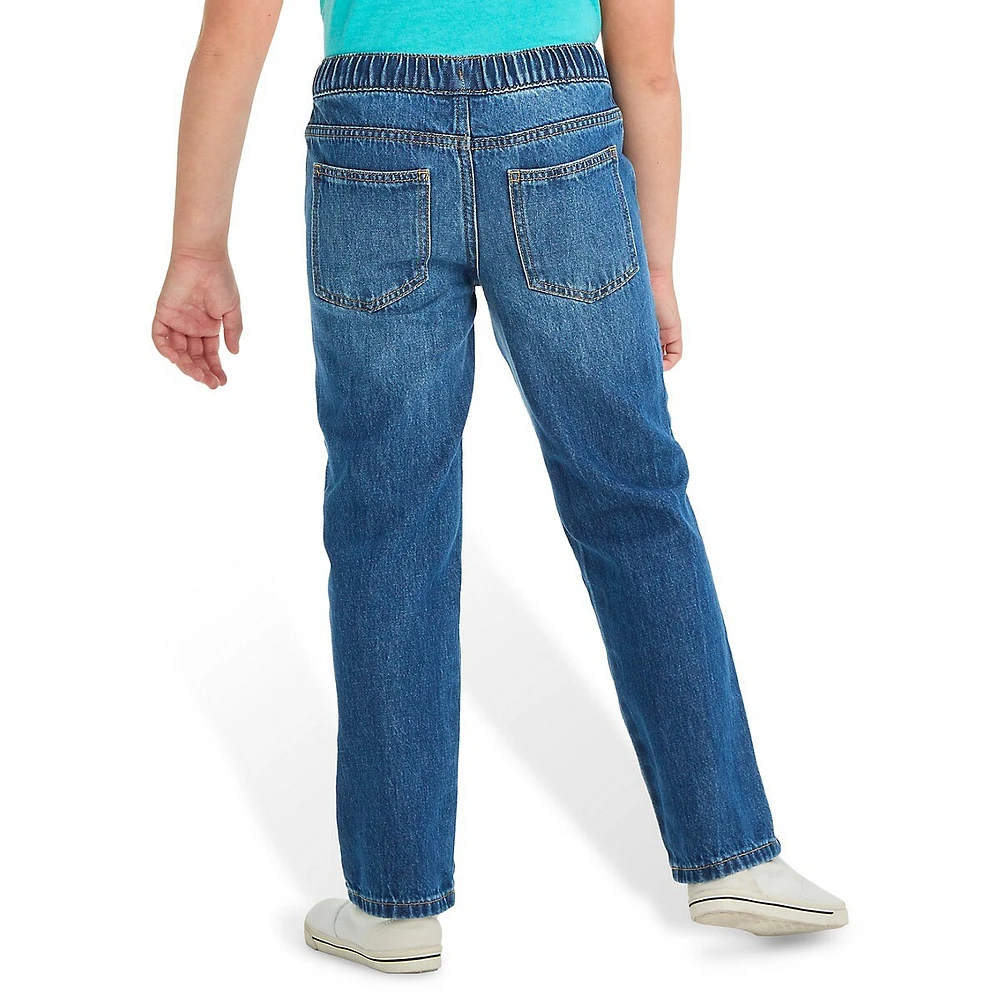 Boy's Straight-Fit Pull-On Jeans