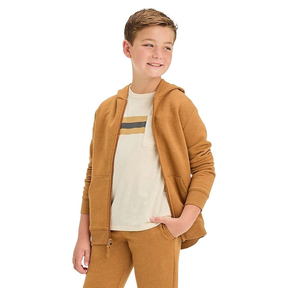 Boy's Zip-Up Fleece Hoodie