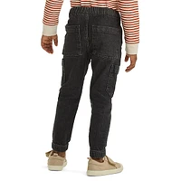 Little Boy's Pull-On Denim Cargo Jogger Pants