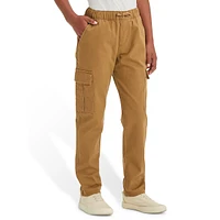 Boy's Solid Pull-On Cargo Pants