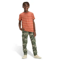 Boy's Camo Pull-On Cargo Pants