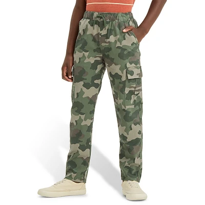 Boy's Camo Pull-On Cargo Pants