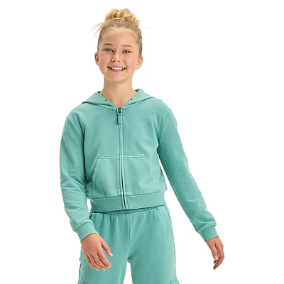 Girl's French Terry Zip-Up Hoodie