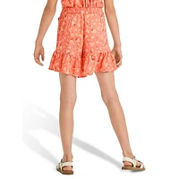 Girl's Ruffle-Hem Skort