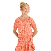 Girl's Ruffle-Hem Skort