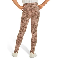 Girl's Mini Leopard-Print Leggings