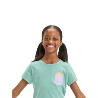 Girl's Smiley Graphic T-Shirt