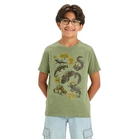 Boy's Critters Infographic Helicopter Graphic T-Shirt