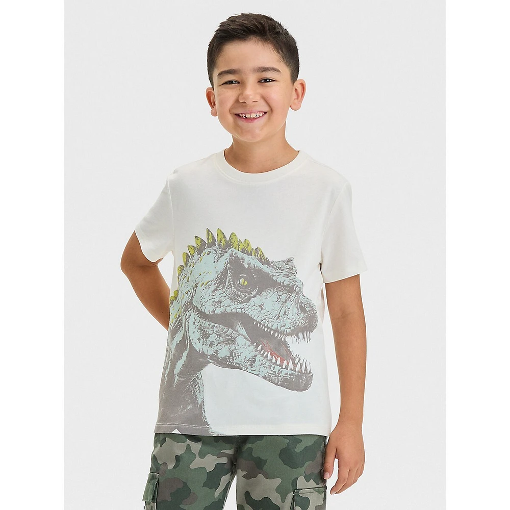 Boy's Photo Reel Dinosaur Graphic T-Shirt