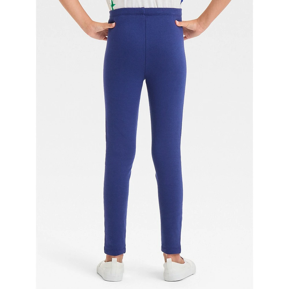 Leggings confortables en tissu épais pour fille
