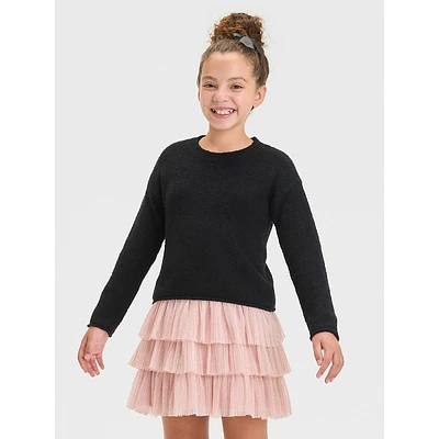 Girl's Bouclé Sweater