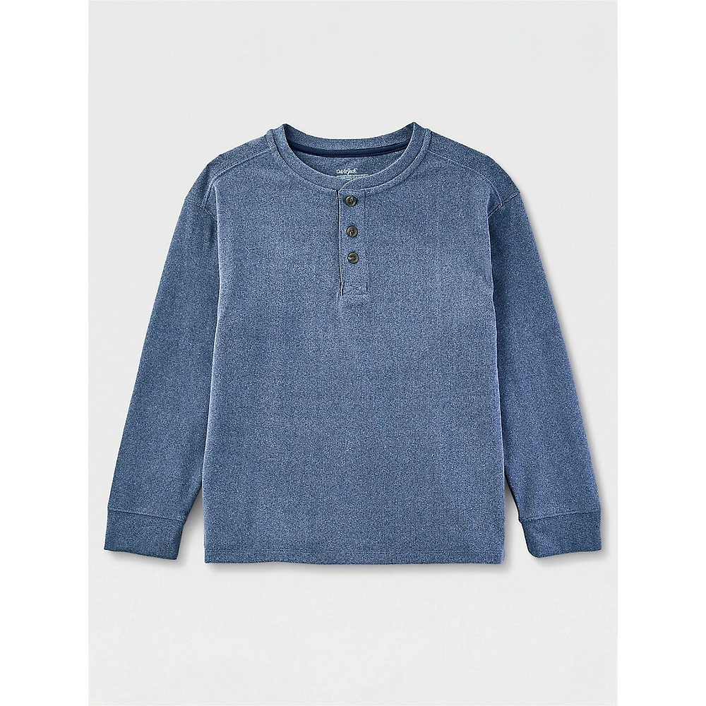 Boy's Flatback Ribbed Henley