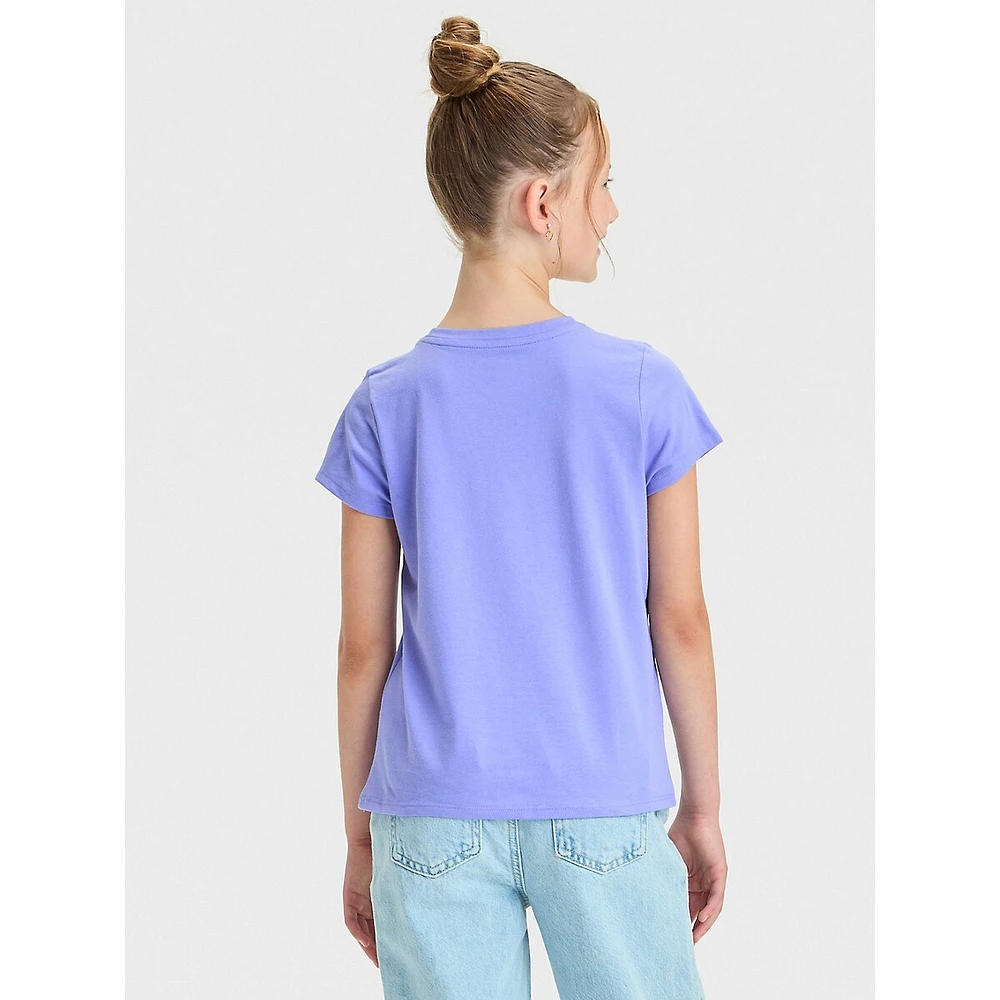 Girl's Snail Graphic T-Shirt