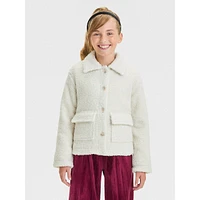 Girl's Faux Shearling Shacket