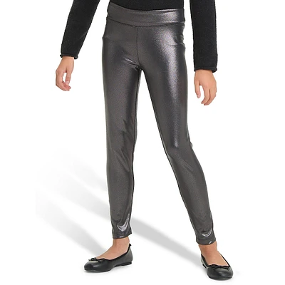 Girl's Metallic Leggings