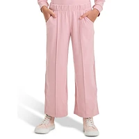 Girl's Soft Brushed Knit Wide-Leg Pants