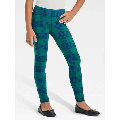 Girl's Plaid Leggings