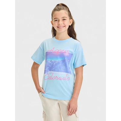 Girl's Aspen Oversized Graphic T-Shirt