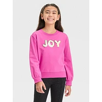 Girl's French Terry 'Joy' Sweatshirt