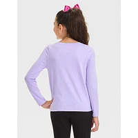 Girl's 'Winter Pup' Long-Sleeve T-Shirt