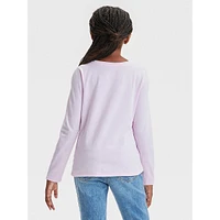 Girl's 'Horse & Bows' Long-Sleeve T-Shirt