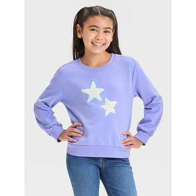 Girl's French Terry 'Stars' Sweatshirt