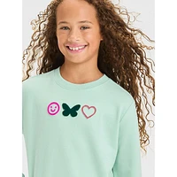 Girl's French Terry 'Icons' Sweatshirt