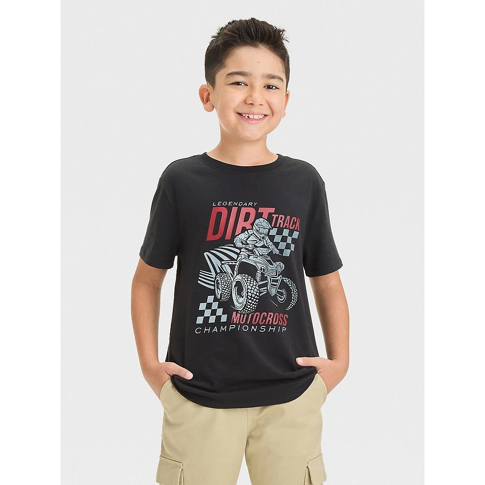 Boy's Motocross Graphic T-Shirt