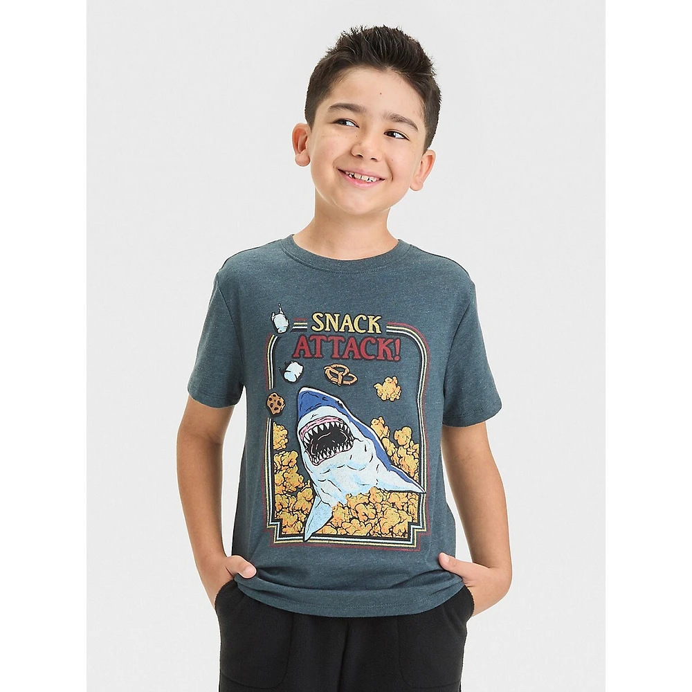 Boy's Shark Snack Attack Graphic T-Shirt