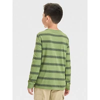 Boy's Long-Sleeve Striped T-Shirt