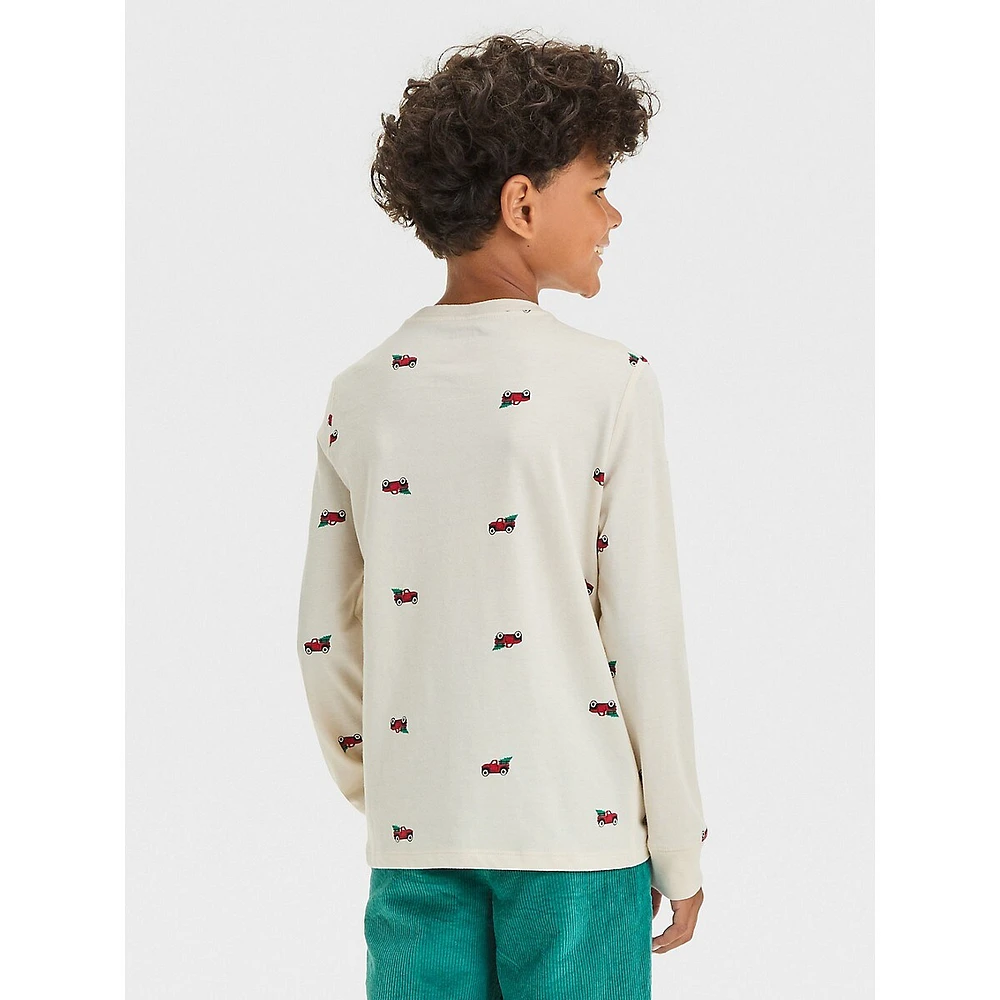 Boys' Long Sleeve Printed T-Shirt