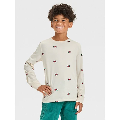Boys' Long Sleeve Printed T-Shirt