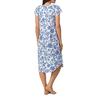 Floral Vine-Print Nightgown