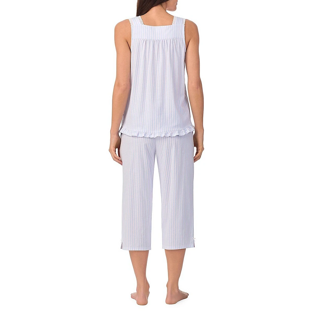 2-Piece Sleeveless Top & Capri Pyjama Set