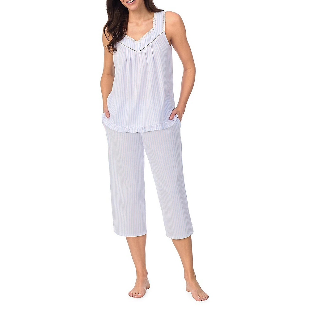 2-Piece Sleeveless Top & Capri Pyjama Set