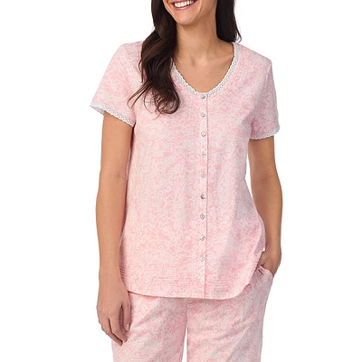 2-Piece Printed Top & Bermuda Shorts Pyjama Set