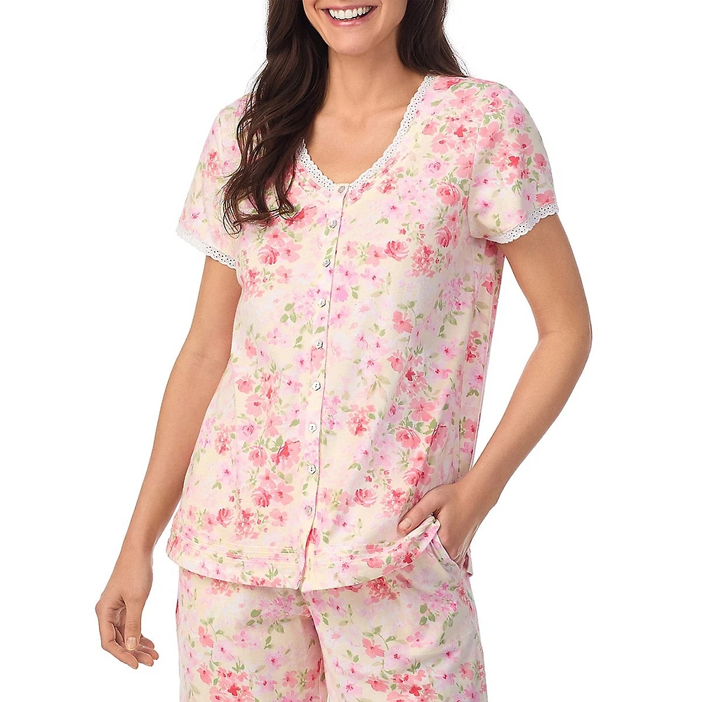 2-Piece Printed Top & Bermuda Shorts Pyjama Set