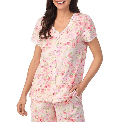 2-Piece Printed Top & Bermuda Shorts Pyjama Set