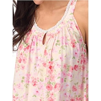 Printed Sleeveless Short Chemise