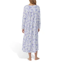 Soft Knit Lace-Trim Nightgown