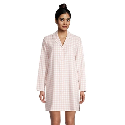 Print Flannel Sleepshirt