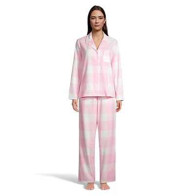 2-Piece Print Flannel Pyjama Set