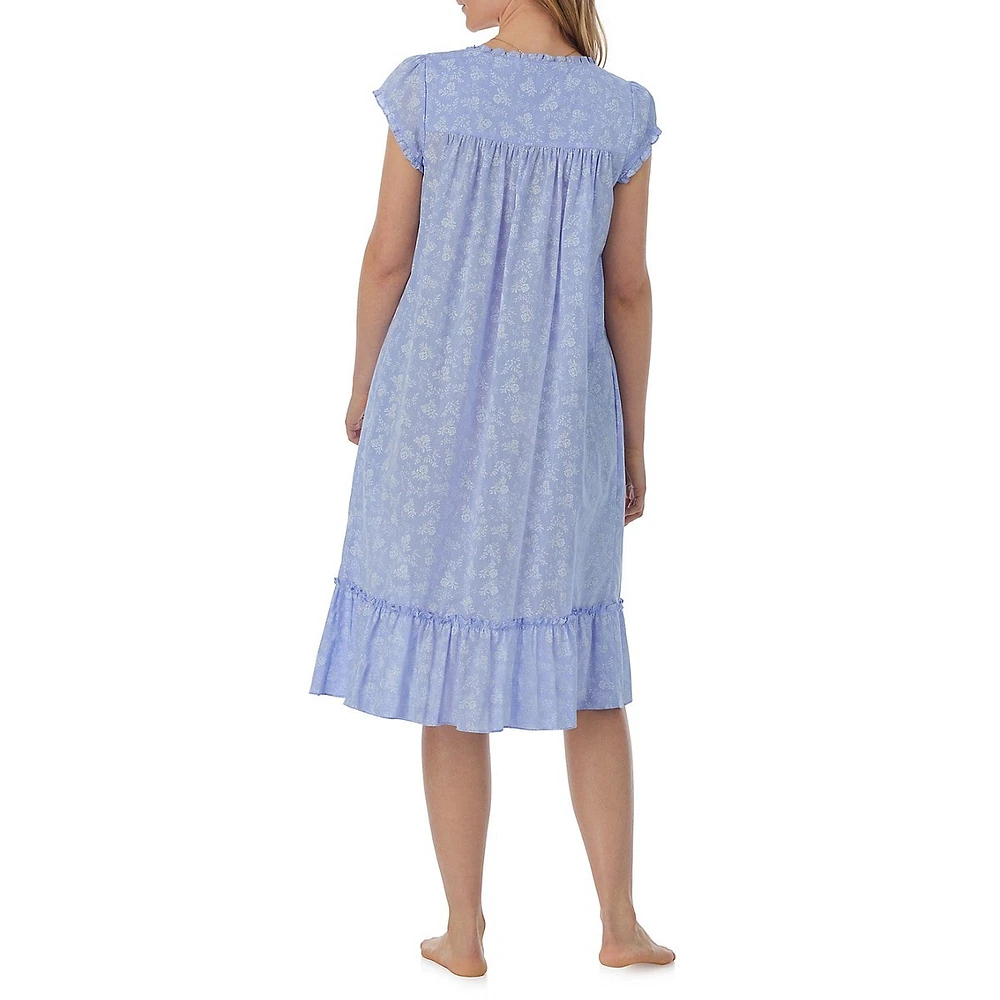 Floral Chambray Waltz Nightgown